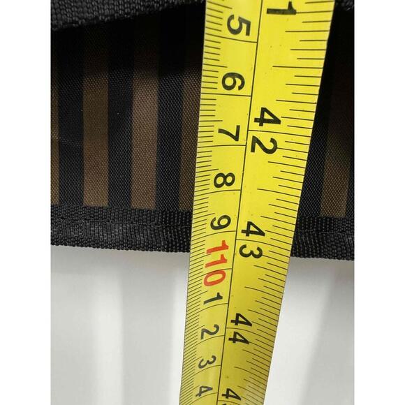 London Fog Brown Black Stripes Zipper‎ Closure Garment Bag - Picture 5 of 6